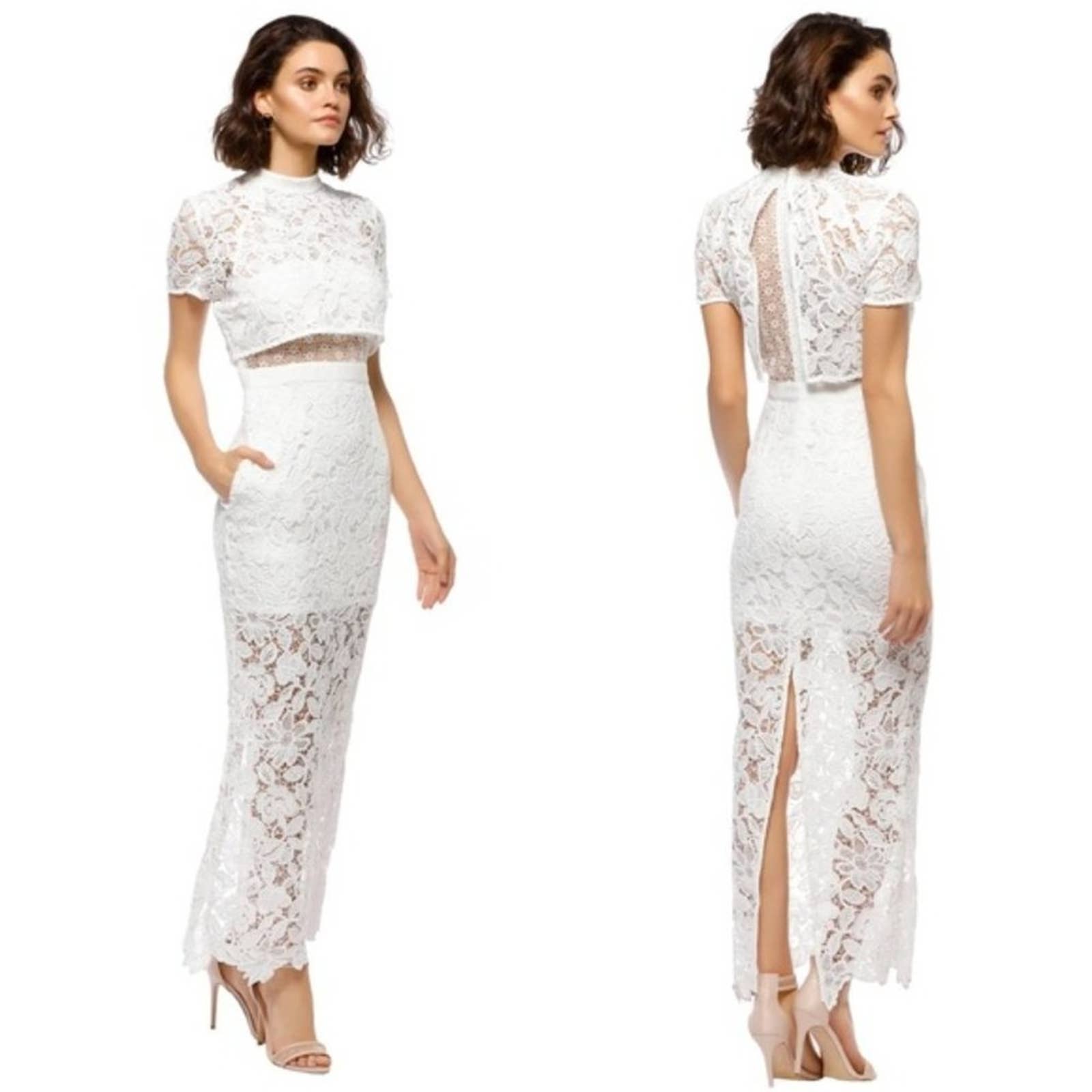 Self-Portrait Marcela Guipure Lace Bridal Gown Size 2